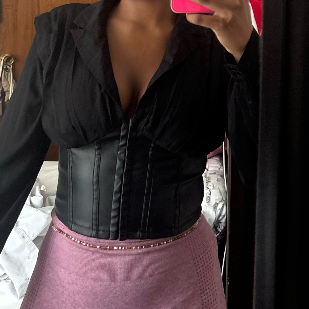 Corset black top